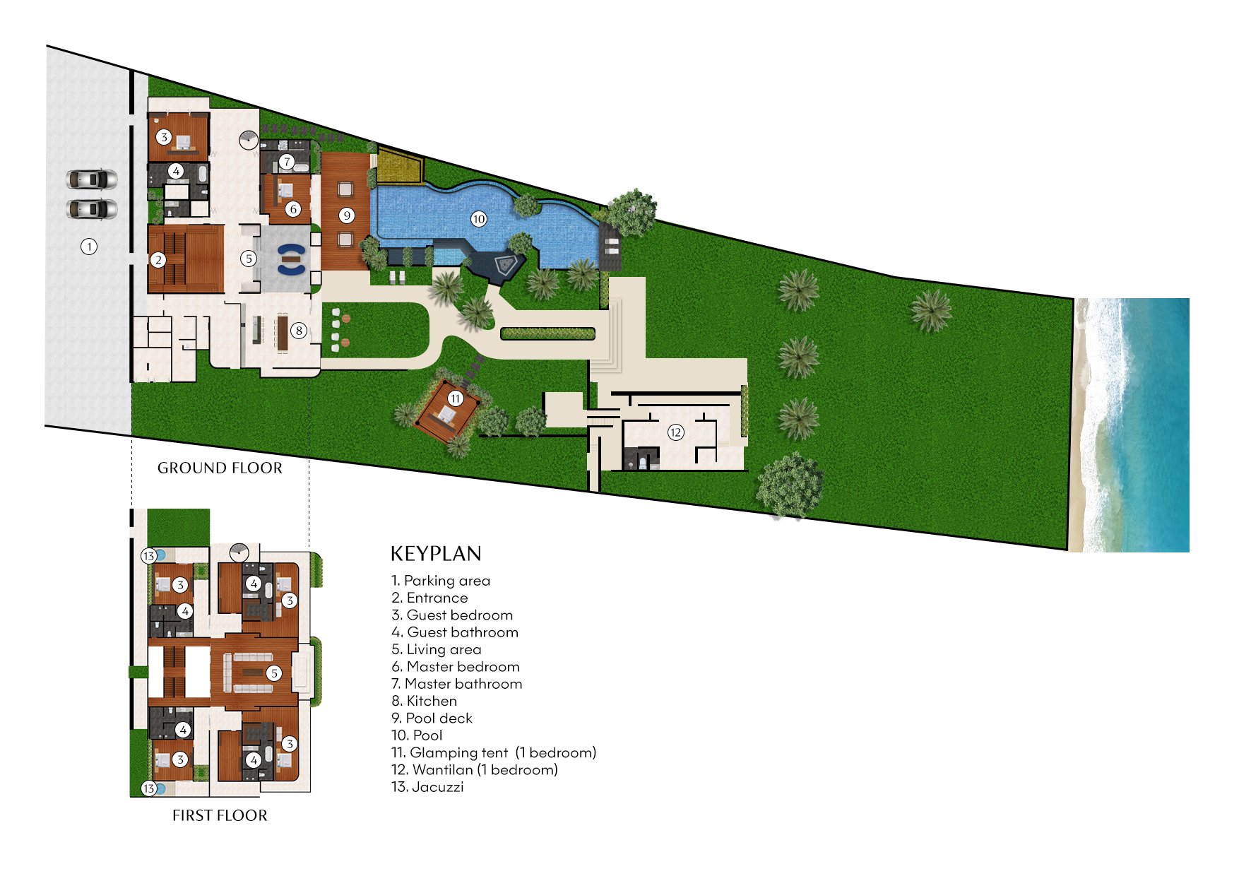 Kiss Bali Beach Residence Floorplan